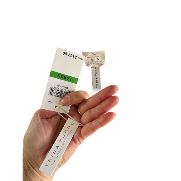 NWT $152 Trina Turk Sevilla Floral Swim Jersey Swimsuit Cover Up Tunic Dress L - Picture 5 of 16